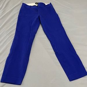 J. Crew Minnie Pant Stretch Twill 18850  Navy Cotton Mid Rise Sz 00